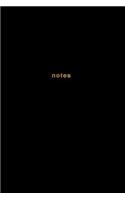 Notes: (Plain Notebooks)