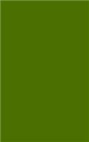 Olive Green 101 - Lined Notebook: 101 Pages, Medium Ruled, 5 x 8 Journal, Soft Cover