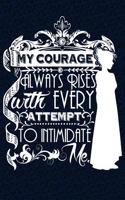 My Courage Always Rises With Every Attempt to Intimidate Me: Over 100 Jane Austen Quotes on Blank Pages for Writing and Drawing