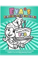 Eva's Birthday Coloring Book Kids Personalized Books