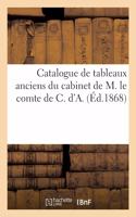 Catalogue de Tableaux Anciens Du Cabinet de M. Le Comte de C. d'A.