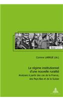 Le Raegime Institutionnel D'une Nouvelle Ruralitae