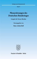 Plenarsitzungen Des Deutschen Bundestages