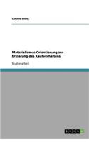 Materialismus-Orientierung zur Erklärung des Kaufverhaltens