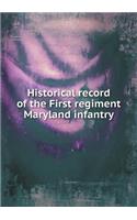 Historical record of the First regiment Maryland infantry