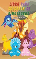 Libro para colorear de dinosaurios para niños