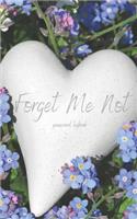 Password Logbook: FORGET ME NOT Floral Password Organizer - Track Record Passwords - Alphabetical Logbook for Usernames & Password - Small Size A-Z
