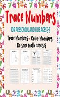 Trace Numbers for Preschool and Kids Ages 3-5