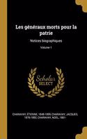 Les généraux morts pour la patrie