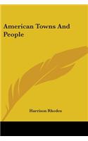 American Towns And People