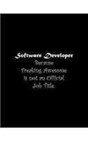 Software Developer Because Freaking Awesome is not an Official Job Title