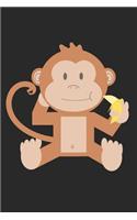 Monkey Notebook - I Love Monkeys Diary - Cute Gift for Monkey Lover - Monkey Journal