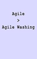 Agile > Agile Washing: Blank Lined Journal