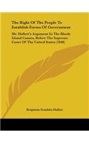 The Right Of The People To Establish Forms Of Government