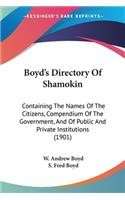 Boyd's Directory Of Shamokin