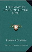 Les Psaumes De David, Mis En Vers (1788)