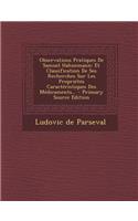 Observations Pratiques de Samuel Hahnemann