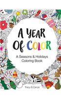 Year Of Color: A Seasons & Holidays Coloring Book