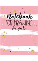Notebook For Drawing For Girls: Graph Paper Notebook