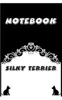 Silky Terrier Notebook: Black and White notebook, Decorative Journal for Silky Terrier Lover: Notebook /Journal Gift, Black and White,100 pages, 6x9, Soft cover, Mate Finis