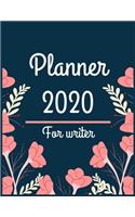 Planner 2020 for Writer: Jan 1, 2020 to Dec 31, 2020: Weekly & Monthly Planner + Calendar Views (2020 Pretty Simple Planners)