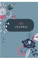 Lillie's Journal: Cute Personalized Diary / Notebook / Journal/ Greetings / Appreciation Quote Gift (6 x 9 - 110 Blank Lined Pages)