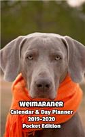 Weimaraner Calendar & Day Planner 2019-2020 Pocket Edition