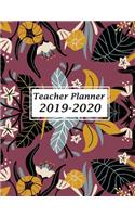 Teacher Lesson Planner 2019-2020: Planning Calendar Weekly and Monthly - Academic Year + Classroom Information Pages, Trackers, Logs and Note/List Pages... (September 2019 - August 2