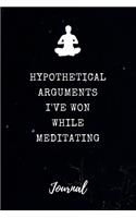 Hypothetical Arguments I've Won While Meditating Journal