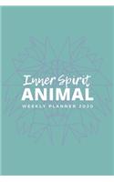 Inner Spirit Animal Weekly Planner 2020: Lion Spirit Animals Art Series (Green); Appointment Calendar Weekly & Monthly Organizer Book For Year 2020; Calendar Planner For Moms And Busy Peopl