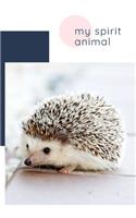 Beautifull Cute College Notebook, Journal, Diary, great gift, perfect for writting notes, workbook for girls, kids, students, teens. My spirit animal