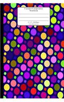 Unruled Composition Notebook. 6" x 9". 120 Pages. Circles Pattern Cover