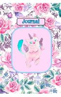 Journal: Caticorn Cute Unicorn Cat Blank Lined Pages for Writing Daily Thoughts, Dreams, Inspirations