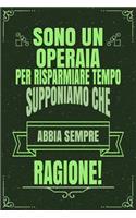 Sono Un Operaia Per Risparmiare Tempo Supponiamo Che Abbia Sempre Ragione!