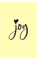 Joy: Inspirational Notebook / Journal (Lemon) 6"x9"