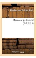 Mémoire Justificatif