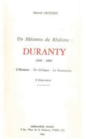 Un Meconnu Du Realisme: Duranty (1833-1880)