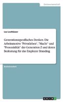 Generationsspezifisches Denken. Die Arbeitsmotive "Privatleben", "Macht" und "Prosozialität" der Generation Z und deren Bedeutung für das Employer Branding