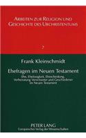Ehefragen Im Neuen Testament