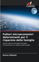 Fattori microeconomici determinanti per il risparmio delle famiglie
