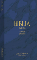 Biblia Rvr 1960 Letra Súper Gigante Cuero Genuino Azul Con Índice (Bible Rvr 1960 Super Giant Print Genuine Leather Bllue (Spanish Edition)