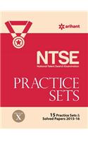 NTSE 15 Practice Sets & Solved Papers 2015-16 for Class 10th