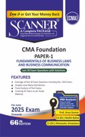 Fundamentals of Business Laws and Business Communication (Paper 1 | CMA Foundation) Scanner - Including questions and solutions | Applicable for June 2025 Exam | Green Edition