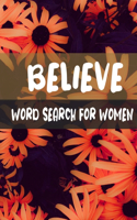 Believe Word Search For Women