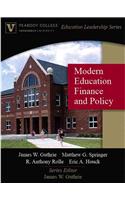 Modern Education Finance and Policy (Peabody College Education Leadership Series)