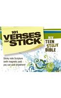 101 Verses that Stick for Teens based on the NIV Teen Study Bible: Bible Verses for Your Locker or Home(Verses that Stick)