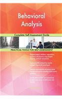 Behavioral Analysis Complete Self-Assessment Guide