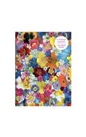 Flowers PVC Multi-Pocket Cover Journal