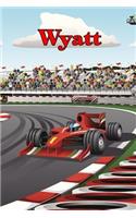 Wyatt: Racecar Blank Comic Book Notebook Journal Book 120 Pages 6x9