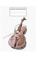 Graph Paper Composition Notebook: Quad Ruled 5 Squares Per Inch, 110 Pages, Cello Music Instrument Cover, 8.5 X 11 Inches / 21.59 X 27.94 CM
